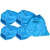 Image de vhbw 5x Filtre textiles compatible avec Aqua Vac 6160 P dustri, 5000 Plus, 6160 F aspirateur sec et humide - Sac filtrant, lavable bleu