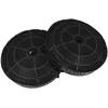 Image de vhbw 2x Filtres Ã  charbon actif compatible avec Elica PRF0101142A, PRF0101142, PRF0101143, PRF0101142B, PRF0101143A hotte aspirante - 17,2 cm