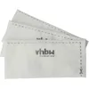 Image de vhbw 3x Filtre compatible avec Miele S 2000 - S 2999, S 242 - S 256i, S 227 - S 240i aspirateur - filtre de sortie d'air, blanc