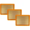 Image de vhbw Set de 3x filtres d'aspirateur compatible avec WÃ¼rth Master ISS 54 HO aspirateur - Filtre principal, filtre plissÃ© plat