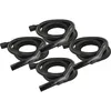 Image de vhbw 4x Tuyau flexible compatible avec KÃ¤rcher WD 5 WD 6 P S V-30/6/22/T aspirateurs - 3 m, poignÃ©e