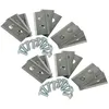 Image de vhbw 18x Lames compatible avec Worx Landroid M1000i, L WR147E, L M500 WR900E, L WR155E tondeuse - Lames de rechange, argentÃ©, acier