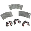 Image de vhbw 30x Lames compatible avec Kress Mission KR113 tondeuse - Lames de rechange, argentÃ©, acier inoxydable