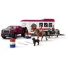 Image de schleich Pick-up et sa grande remorque Ã©questre