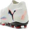 Image de Puma Chaussures De Football Future 8 Pro Fg/Ag Unisexe, Chaussures, Blanc/Noir/Glowing Rouge, 46