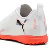 Image de Puma Chaussures De Football Future 8 Play Tt Enfant Et Adolescent, Chaussures, Blanc/Noir/Glowing Rouge, 33