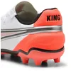 Image de Puma Chaussures De Football King Match Fg/Ag Enfant Et Adolescent, Chaussures, Blanc/Glowing Rouge/Noir, 37.5