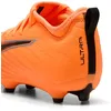 Image de Puma Chaussures De Football Ultra 6 Match Fg/Ag Enfant Et Adolescent, Chaussures, Heat Fire/Noir/Glowing Rouge, 34.5