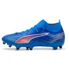 Image de Puma Chaussure De Football Ultra 6 Match+ Fg/Ag Unisexe, Chaussures, Ultra Bleu/Blanc/Noir, 43