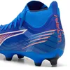 Image de Puma Chaussures De Football Ultra 6 Match+ Fg/Ag Femme, Chaussures, Ultra Bleu/Blanc/Glowing Rouge, 38.5