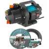 Image de Pompe d'arrosage Ã©lectrique Gardena Basic 3000/4 + tuyau 20 m et kit d'aspiration