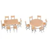 Image de ModÃ©lisme Ho : Accessoires De DÃ©cor : 2 Tables Et 12 Chaises-Faller