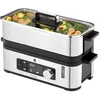 Image de WMF KITCHENminis 0415090011 cuiseur vapeur 2 Nombre de paniers Comptoir 900 W Noir et Acier inoxydable