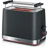 Image de Bosch TAT4M223 grille-pain 4 2 part(s) 950 W Noir, Acier inoxydable