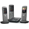 Image de Gigaset CL660A Trio - TÃ©lÃ©phone sans fil - systÃ¨me de rÃ©pondeur avec ID d'appelant - Dect\GAP - noir, anthracite + 2 combinÃ©s supplÃ©mentaires