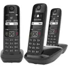 Image de Gigaset AS690 Trio - TÃ©lÃ©phone sans fil avec ID d'appelant - ECO DECT\GAP - noir + 2 combinÃ©s supplÃ©mentaires