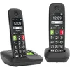 Image de Gigaset E290A Duo TÃ©lÃ©phone analog/dect Identification de l'appelant Noir