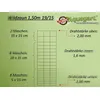 Image de 50 m clÃ´ture de protection contre la faune sauvage, clÃ´ture forestiÃ¨re, clÃ´ture de pÃ¢turage, grillage nouÃ© 150/19/15 + poteaux + fil de tension