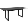 Image de Table Ã  manger extensible 4 Ã  8 personnes L160/200 cm - Effet ardoise