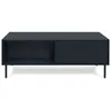Image de Table basse avec 2 tiroirs et 2 niches bleu royal - L110 cm