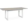 Image de Table Ã  manger extensible 8 Ã  10 personnes dÃ©cor travertin L160/200 cm