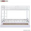 Image de Lits Superposs Simple Blancs 90x200cm Avec Tiroir De Rangement