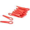Image de vhbw 20x Lames compatible avec Einhell BG-CT 18 Li, GE-CT 18 Li, RG-CT 18/1 Li, BG-ART 18 Li taille gazon - Lames de rechange, rouge, plastique