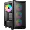Image de be quiet! Pure Base 501 LX - Midi-tour - ATX - panneau latÃ©ral fenÃªtrÃ© (verre trempÃ©) - pas d'alimentation (ATX / PS/2) - noir - USB/Audio