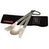 Image de Esbit Set De Couverts En Titane Avec Sac