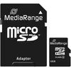 Image de MediaRange - Carte mÃ©moire flash (adaptateur microSDHC - SD inclus(e)) - 32 Go - Class 10 - micro SDHC - noir