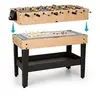 Image de Table multijeux - babyfoot - 15 jeux différents avec description - plateau de rangement - 4 terrains de jeu - table en mdf en occasion ou reconditionné