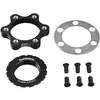 Image de Adaptateur frein VTT à disque transforme fixation disque en 6 trous pour axe traversant Shimano Centerlock Noir TU ESMRTAD05