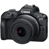 Image de Canon EOS R100 - Appareil photo numérique - sans miroir - 24.1 MP - APS-C - 4K / 29.97 pi/s - 2.5x zoom optique objectif RF-S 18 - 45 mm F4.5 - 6.3 IS STM - Wi-Fi, Bluetooth - noir