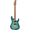 Image de Ibanez Az24s1f Transparent Turquoise Burst Guitare Ãlectrique