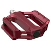 Image de PÃ©dales Plate Shimano Pd-Ef202 - Rouge - Pour VÃ©lo De Tous Les Jours - Axe Durable - Tu