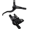 Image de Frein A Disque Vtt Hydraulique Shimano Mt401 Arriere Noir Durite 1700mm Ajustable Systeme Double Piston (Sans Disque) (Kit)