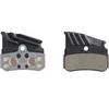 Image de Paire de plaquette de frein vélo en métal avec ailette et ressort Shimano N04C-MF Noir TU IBPN04CMFA