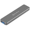Image de SilverStone Mobile Series MS09 - Boitier externe - M.2 - SATA 6Gb/s - USB 3.0 - Charbon