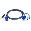 Image de ATEN Intelligent KVM Cable 2L-5502UP - CÃ¢ble clavier / vidÃ©o / souris (KVM) - USB, HD-15 (VGA) (M) pour PS/2, HD-15 (VGA) - 1.8 m