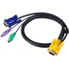 Image de ATEN 2L-5202P - CÃ¢ble clavier / vidÃ©o / souris (KVM) - SPHD 15 broches (M) pour PS/2, HD-15 (VGA) (M) - 1.8 m - pour KVM on the NET CS1708i, CS1716i; Maxiport ACS1208A, ACS1216A; Slideaway ACS1216AL