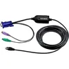 Image de ATEN KA7920 PS/2 KVM Adapter Cable (CPU Module) - CÃ¢ble clavier / vidÃ©o / souris (KVM) - PS/2, HD-15 (VGA) (M) pour RJ-45 (M) - 4.5 m