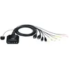Image de ATEN CS22H - Commutateur Ã©cran-clavier-souris/audio/USB - 2 x KVM / audio / USB - 1 utilisateur local - de bureau - pour VanCryst VS182B, VS184B