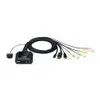 Image de ATEN CS52DP - Commutateur Ã©cran-clavier-souris/audio/USB - 2 x KVM / audio / USB - 1 utilisateur local - de bureau