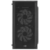 Image de AeroCool CS-107-A-BK-v2 - MT - micro ATX - panneau latÃ©ral fenÃªtrÃ© (acrylique) - pas d'alimentation (ATX) - noir - USB/Audio