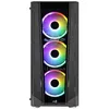Image de Boitier PC Moyen Tour ATX AeroCool Prism v2 RGB avec panneaux vitrÃ©s - Noir