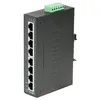 Image de PlanÃ¨te industrielle commutateur Fast Ethernet ISW-801T, 8 ports, pour montage sur rail DIN
