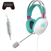 Image de ASUS TUF Gaming H1 Gen II Hatsune Miku Edition Casque Avec fil Arceau USB Type-A Rose, Turquoise et Blanc