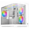 Image de Boitier PC Mini Tour Micro ATX Xigmatek Cubi M RGB avec panneaux vitrÃ©s - Blanc