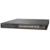 Image de PLANET GS-4210-24P2S - Commutateur - GÃ©rÃ© - 24 x 10/100/1000 (PoE+) + 2 x Gigabit SFP - Montable sur rack - PoE+ (300 W)