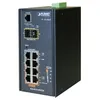 Image de PLANET IGS-4215-4P4T2S - Commutateur - GÃ©rÃ© - 4 x 10/100/1000 + 4 x 10/100/1000 (PoE) + 4 x SFP - Montage sur rail DIN - PoE (144 W)
